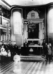 Исторический алтарь Нейдорфской кирхи. Фотография 1902г.